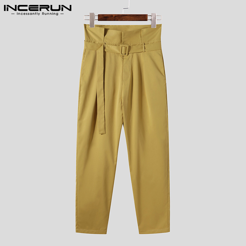 Men's Pants INCERUN American Style Fashion Men Pantalons Casual Streetwear Trousers Male Lace-up Big Pocket Cargo Long Pants S-5XL 220907