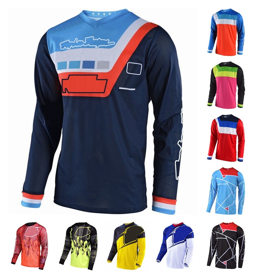 Men's Moto Downhill Jerseys MTB Offroad Motorcycle Jersey Shirt Motocross Sportwear Bike Long Sleeve Racing T-shirt