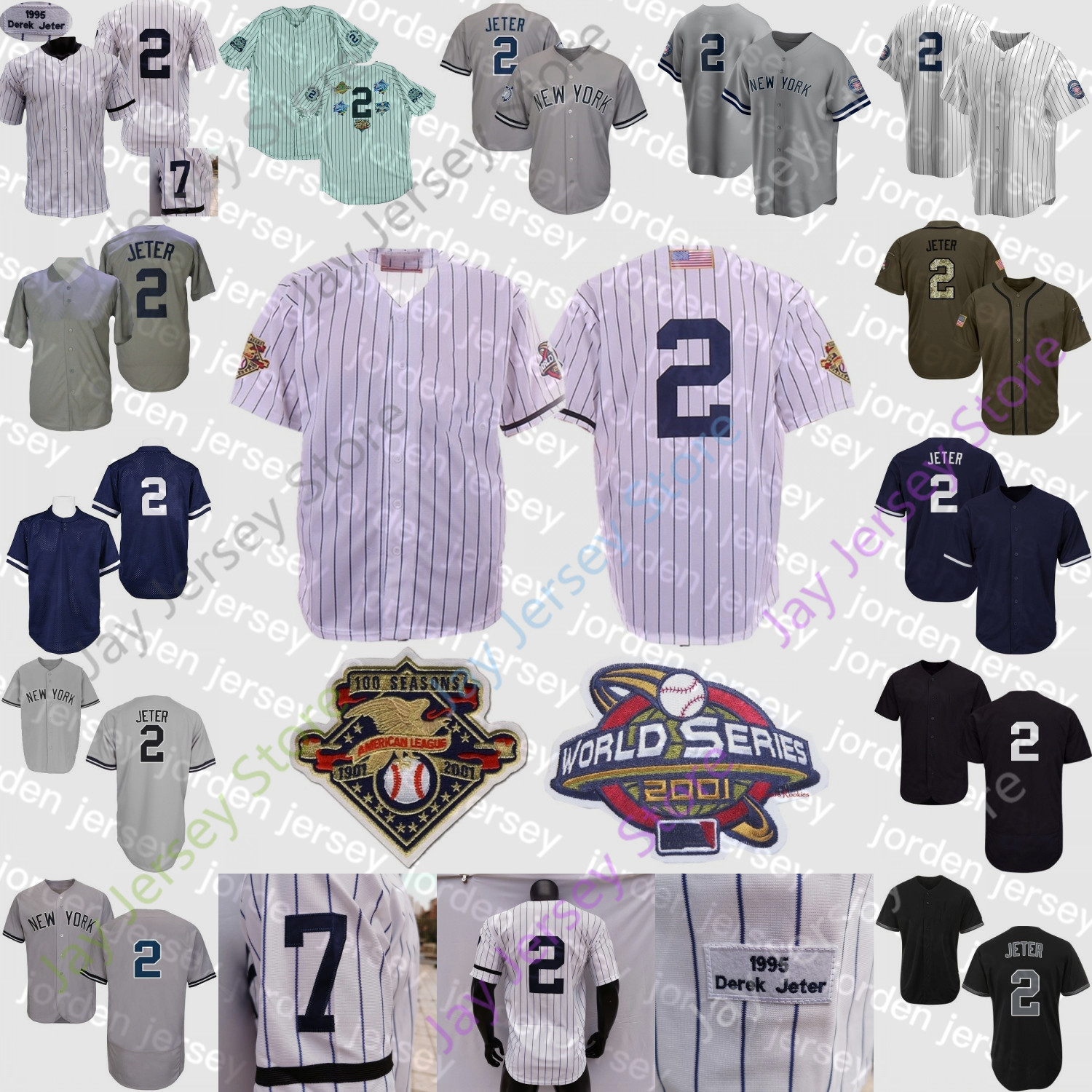 NEW College Baseball Wears Derek Jeter Jersey Retro 2020 Hall Of Fame HOF Retirement Patch 1995 Cooperstown Home Away White Pinstripe Size S, Grey with name
NEW College Baseball Wears Derek Jeter Jersey Retro 2020 Hall Of Fame HOF Retirement Patch 1995 Cooperstown Home Away White Pinstripe Size S, Grey with name
