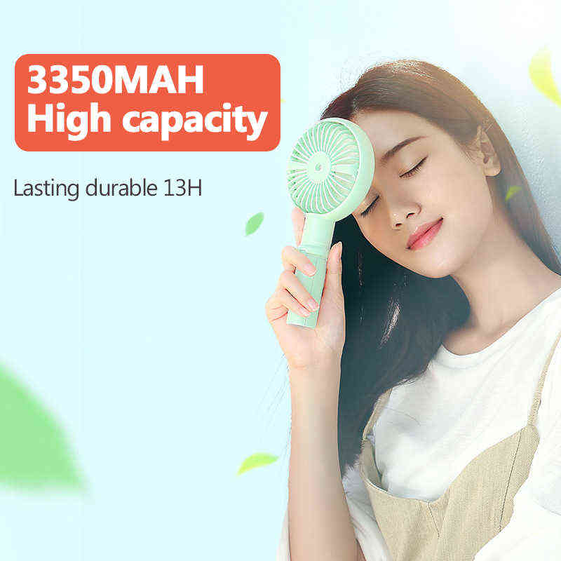 Electric Fans Benks Mini Desk Fan Portable Mobile Holder Fans Handheld Outdoor USB Fan Air Cooler Small Desktop Office Tripod Fan Rechargeable T220907