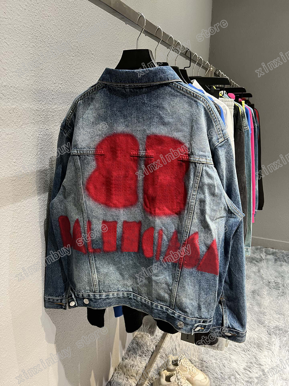 xinxinbuy Men designer Coats Jacket Denim Graffiti letters paris women green black gray white S-2XL, 01
xinxinbuy Men designer Coats Jacket Denim Graffiti letters paris women green black gray white S-2XL, 01