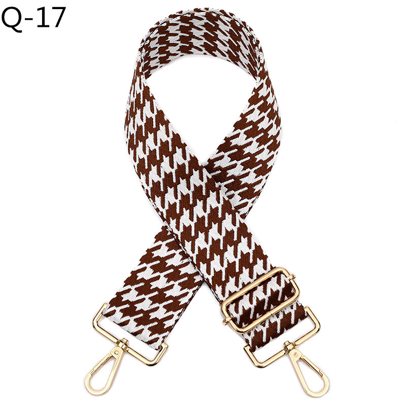 Wide Bag Shoulder Strap Adjustable Embroidered Women's Accessories Replacement Crossbody Belt Handle