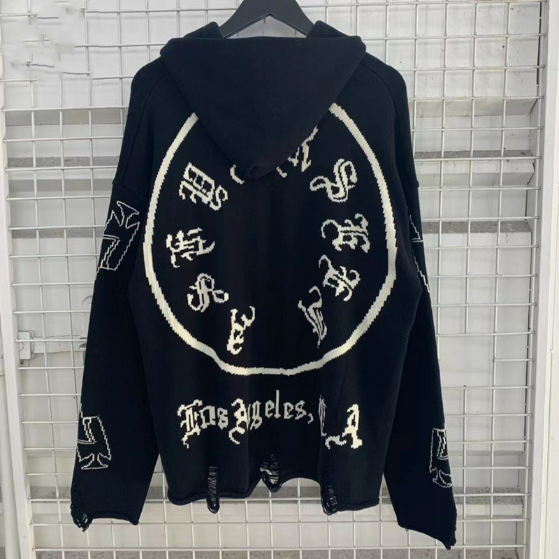 Sweater Men Women 1 High Quality Hooded Ripped Knitted Sweater Hole Hoodie Sweaters
Sweater Men Women 1 High Quality Hooded Ripped Knitted Sweater Hole Hoodie Sweaters