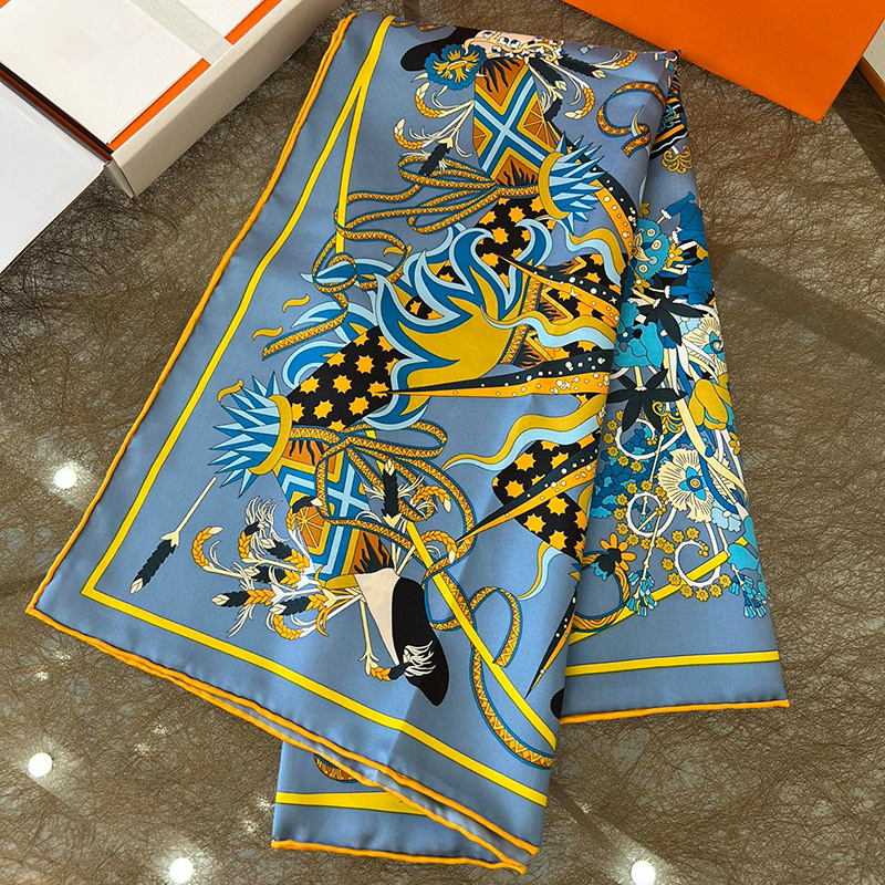 classic H Silk Scarf kerchief Wholesale Women's new style Scarves Hand crimping Headcloth luxury pattern Print scarfs designer Casual scarfs 90x90cm
classic H Silk Scarf kerchief Wholesale Women's new style Scarves Hand crimping Headcloth luxury pattern Print scarfs designer Casual scarfs 90x90cm