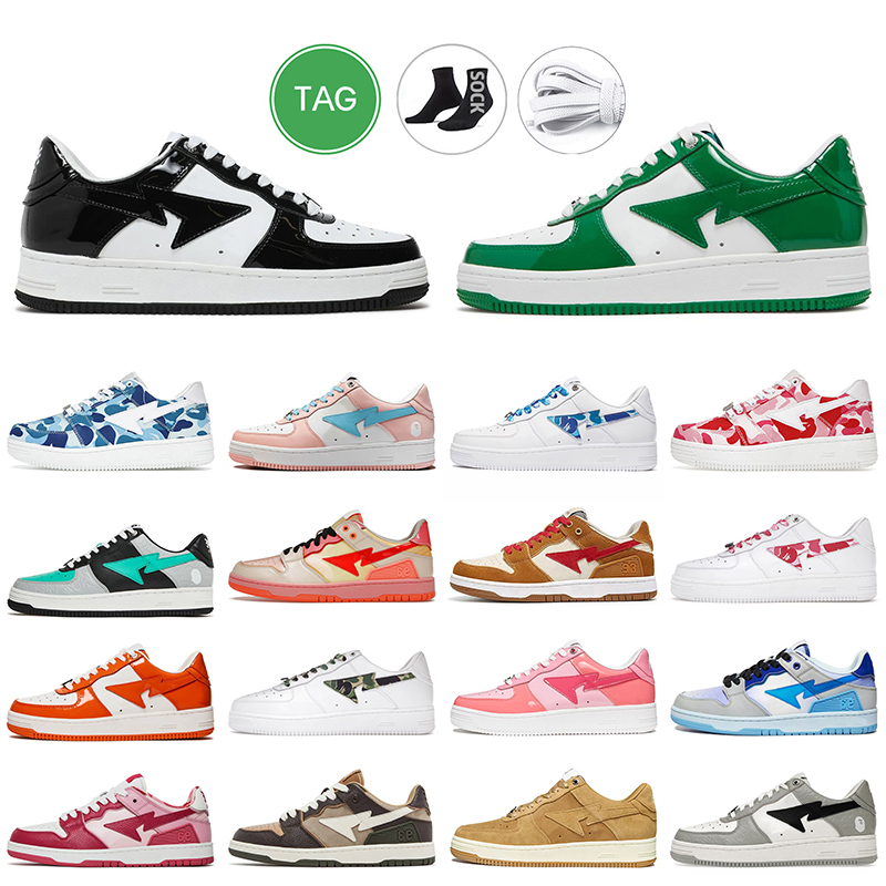 Bapesta SK8 Designer Casual Shoes Women Mens Bapestas Baped Sta Sk8 Black White Green Color Camo Combo Pink Pastel Pack Sax With Socks Platform Sneakers Trainers, A43 inertia 36-46
Bapesta SK8 Designer Casual Shoes Women Mens Bapestas Baped Sta Sk8 Black White Green Color Camo Combo Pink Pastel Pack Sax With Socks Platform Sneakers Trainers, A43 inertia 36-46