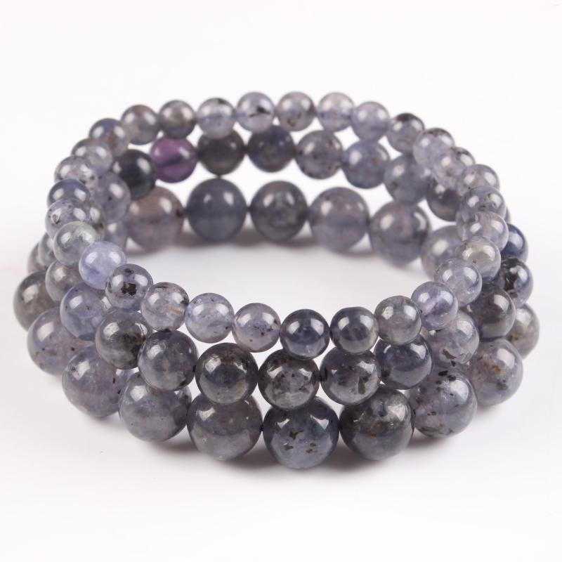 Link Bracelets Natural Cordierite Stone Bracelet 6 8 10mm Real High Quality Loose Beads For DIY Jewelry Making Accessories Men Woman Amulet
Link Bracelets Natural Cordierite Stone Bracelet 6 8 10mm Real High Quality Loose Beads For DIY Jewelry Making Accessories Men Woman Amulet