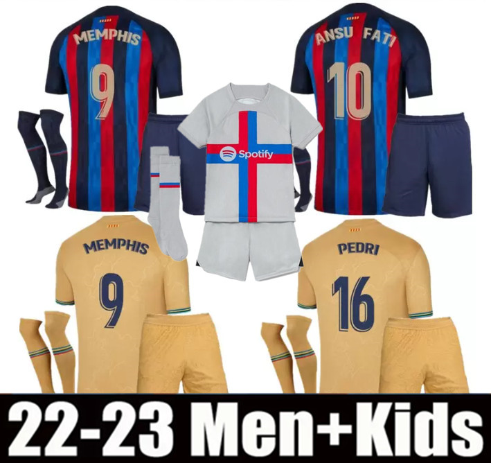 22 23 LEWANDOWSKI PEDRI soccer jersey ADAMA GAVI camiseta de futbol R. ARAUJO 2022 2023 Barcelona FC ANSU FATI MEMPHIS DEST football shirt men kids kit socks equipments
22 23 LEWANDOWSKI PEDRI soccer jersey ADAMA GAVI camiseta de futbol R. ARAUJO 2022 2023 Barcelona FC ANSU FATI MEMPHIS DEST football shirt men kids kit socks equipments