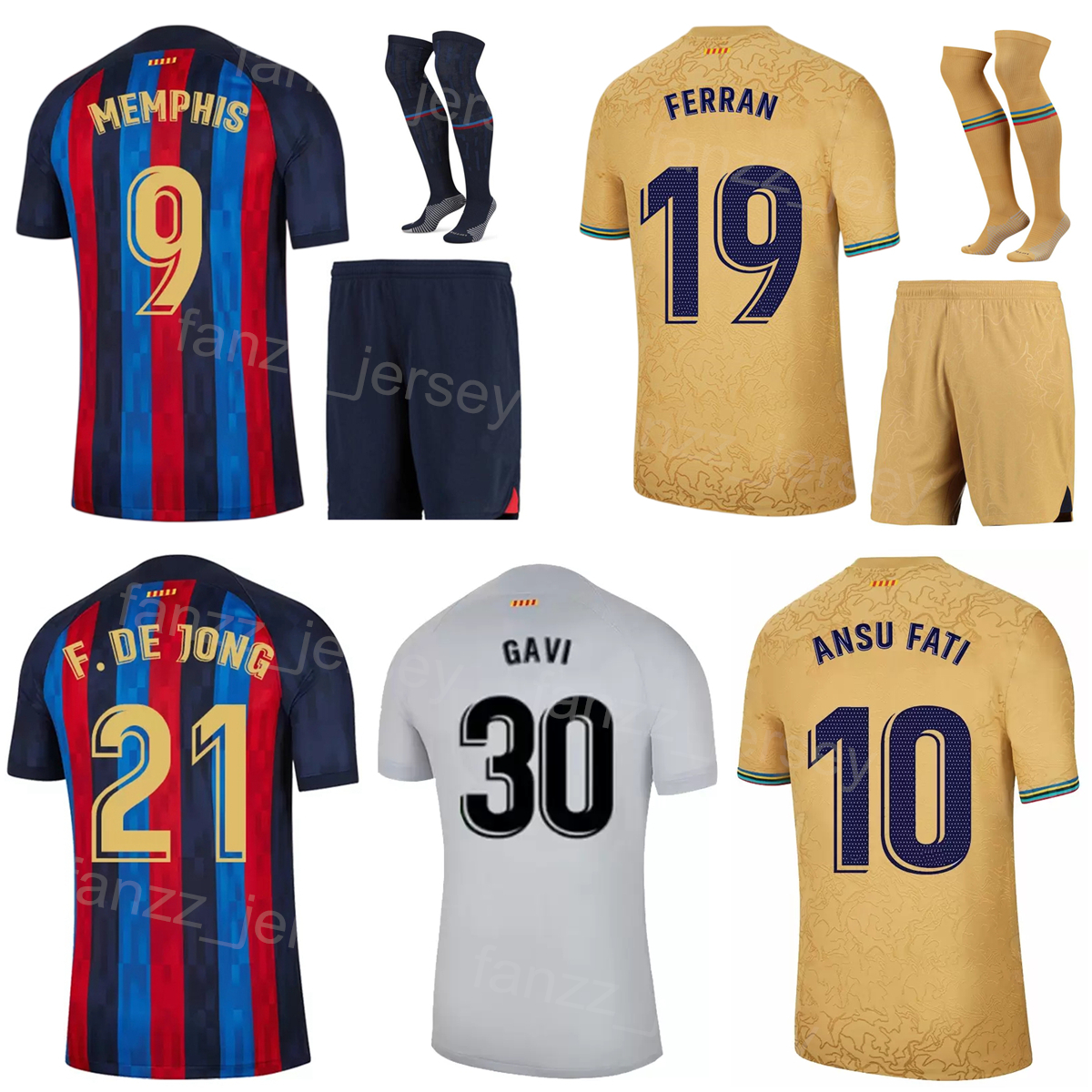 Man Kids 2022-23 Club Soccer 9 Robert Lewandowski Jersey Set 19 Franck Kessie 21 Luuk de Jong 4 Ronald Araujo 5 Sergio Busquets 9 Memphis Depay Football Shirt Kits BaSai, Kids with patch
Man Kids 2022-23 Club Soccer 9 Robert Lewandowski Jersey Set 19 Franck Kessie 21 Luuk de Jong 4 Ronald Araujo 5 Sergio Busquets 9 Memphis Depay Football Shirt Kits BaSai, Kids with patch