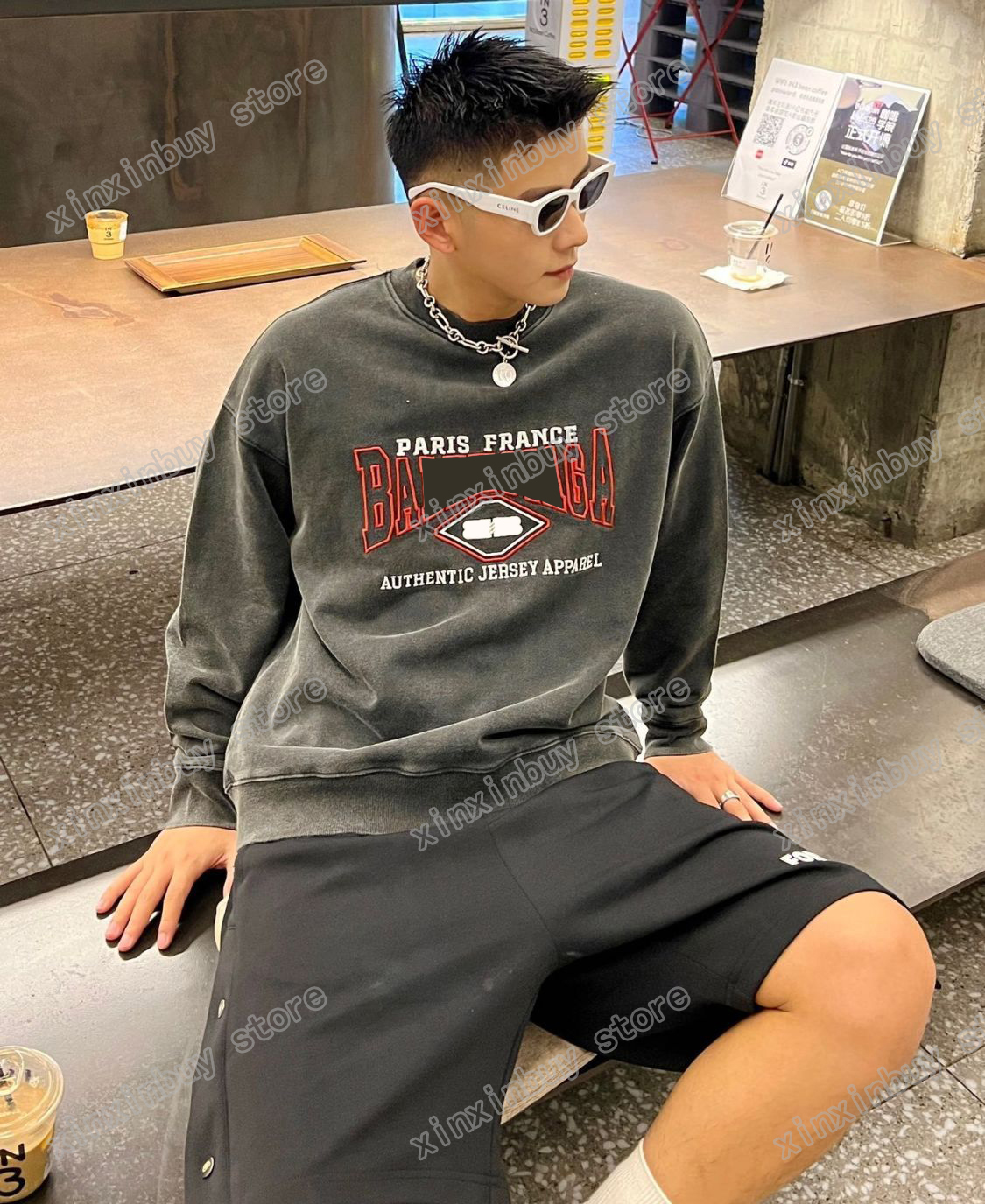 xinxinbuy Men designer Hoodies letter Paris France Double letter Embroidery Webbing women wash black gray white XS-XL, Multi
xinxinbuy Men designer Hoodies letter Paris France Double letter Embroidery Webbing women wash black gray white XS-XL, Multi