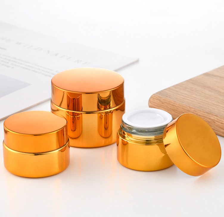 Electroless gold-plated cosmetics glass empty bottle cream bottle 5g10g15g 20g 30g 50g sub package portable skin care products thickened
Electroless gold-plated cosmetics glass empty bottle cream bottle 5g10g15g 20g 30g 50g sub package portable skin care products thickened