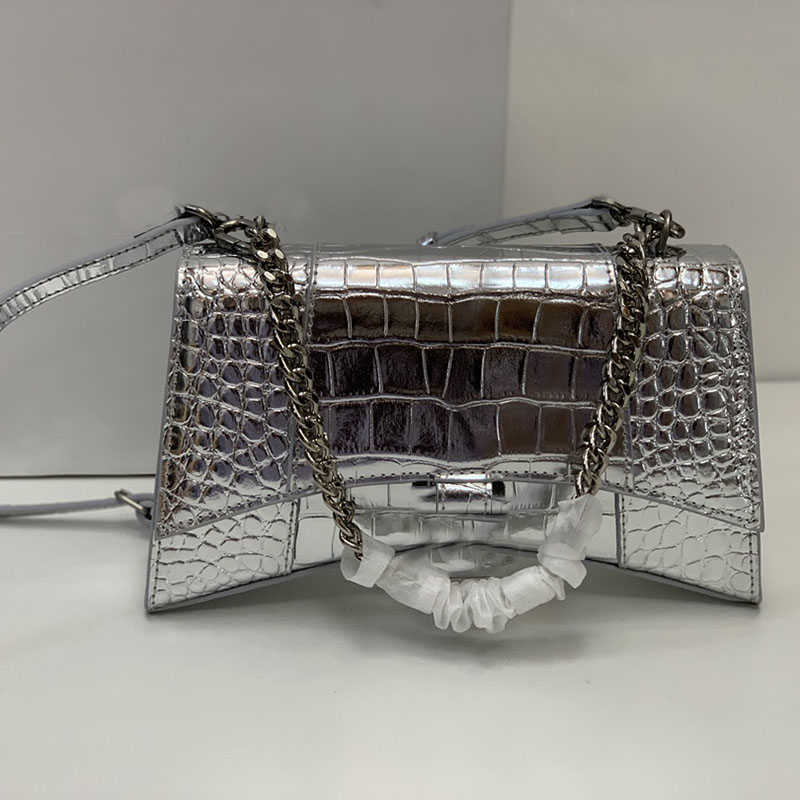 5 Colors Alligator Hourglass Bag Designer Chain Hobos Women Crossbody Crescent Bag Shoulder Bags Purse Cowhide Genuine Leather High Quality
5 Colors Alligator Hourglass Bag Designer Chain Hobos Women Crossbody Crescent Bag Shoulder Bags Purse Cowhide Genuine Leather High Quality
