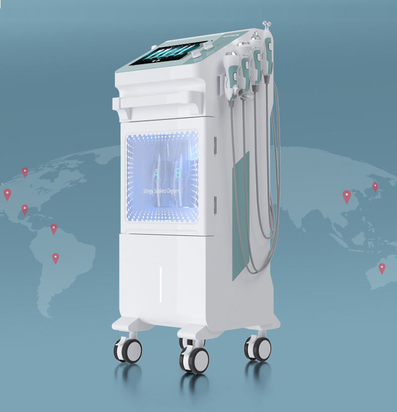 Multifunction Aqua oxygen bubble Skin care 9 in 1 facial Care Equipment Skin Smart Face Lifting BIO Beauty Machine