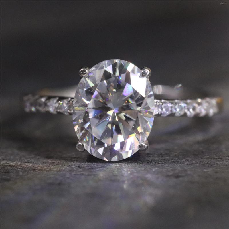Cluster Rings Smyoue Real D Color 3 Oval Moissanite Ring For Women Dove Egg 18K Platinum 925 Sterling Silver Diamond Luxury Wedding
Cluster Rings Smyoue Real D Color 3 Oval Moissanite Ring For Women Dove Egg 18K Platinum 925 Sterling Silver Diamond Luxury Wedding