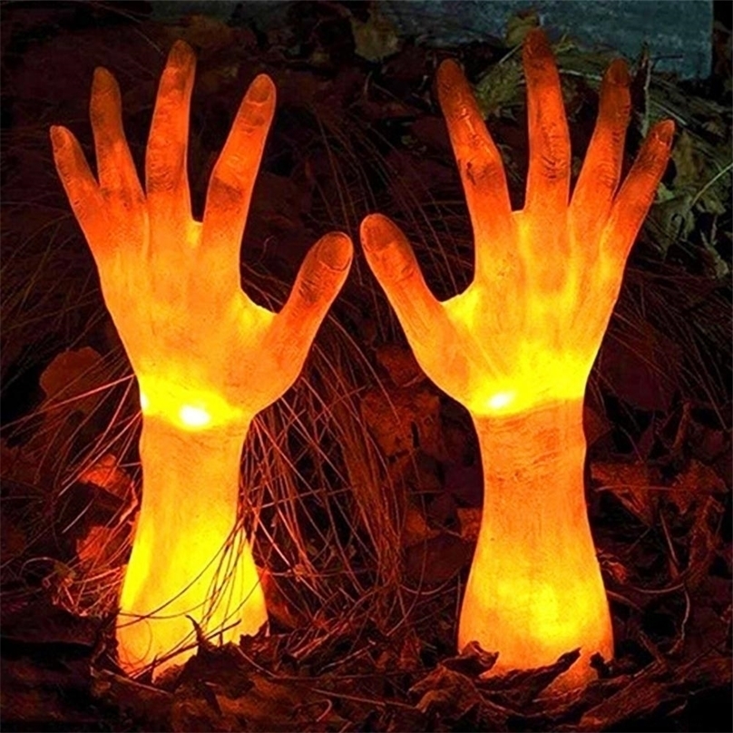 Party Decoration Halloween Ornaments Eyecatching Shatterproof Plastic Zombie Hands Shaped Glowing LED for Home Holiday 220908
Party Decoration Halloween Ornaments Eyecatching Shatterproof Plastic Zombie Hands Shaped Glowing LED for Home Holiday 220908