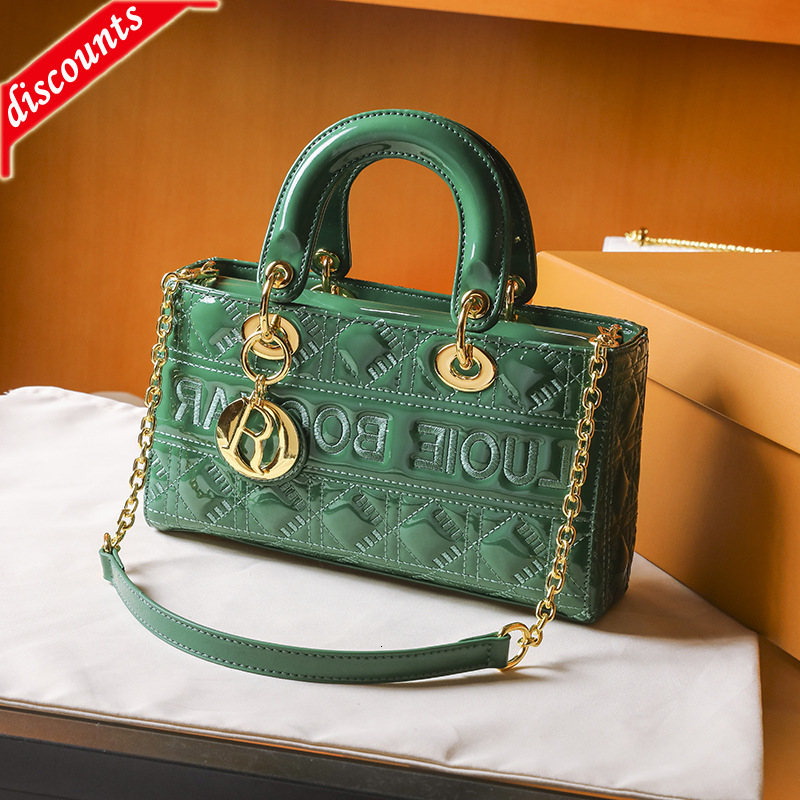 Designer Bags Brand Women's 2022 Summer and Autumn New Trend Fashion Princess Lingge Handbag Single Shoulder Diagonal