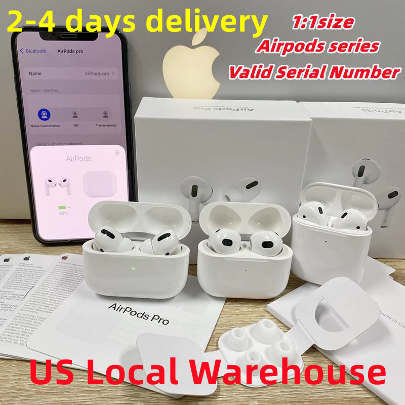 OEM Original Quality for Apple Airpods Bluetooth Wireless Earphones airpods pro with ANC Noise reduction Headphones Wireless charging headset GPS Renaming Gen 3 2, Valid serial number
OEM Original Quality for Apple Airpods Bluetooth Wireless Earphones airpods pro with ANC Noise reduction Headphones Wireless charging headset GPS Renaming Gen 3 2, Valid serial number