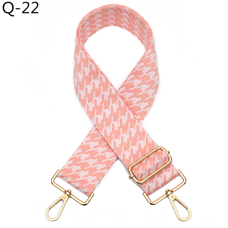 Wide Bag Shoulder Strap Adjustable Embroidered Women's Accessories Replacement Crossbody Belt Handle