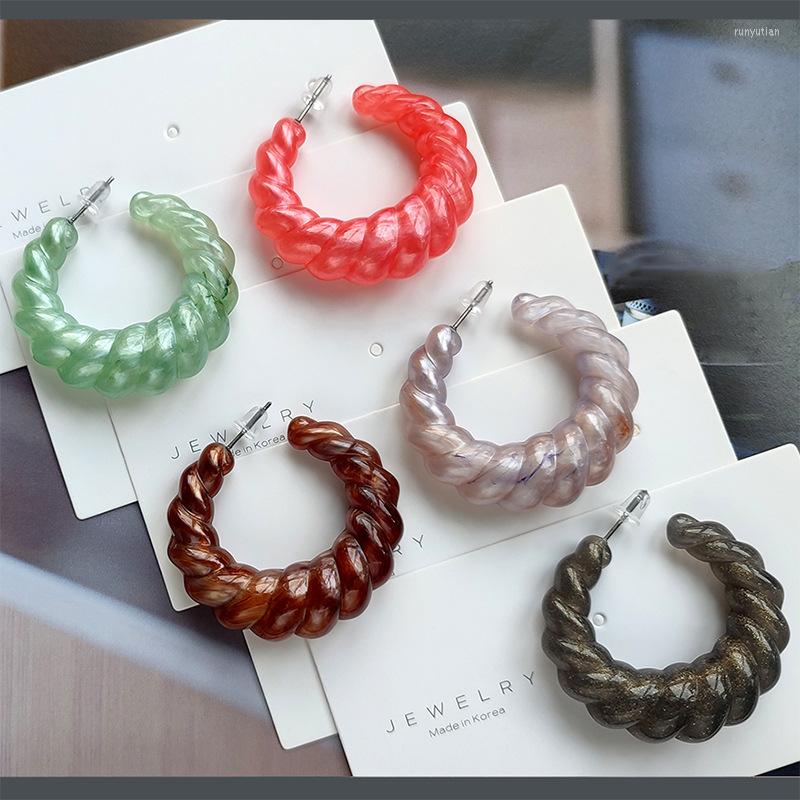 Hoop Earrings UJBOX Big Resin Acrylic For Women Geometric Round Green Brown Red Twist Jewelry Accessories Wholesale
Hoop Earrings UJBOX Big Resin Acrylic For Women Geometric Round Green Brown Red Twist Jewelry Accessories Wholesale