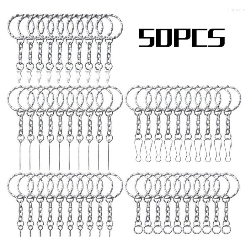 Keychains 50 Pieces 5 Types Metal Split Key Rings With Chain & Jump Accessories For Jewelry Crafts
Keychains 50 Pieces 5 Types Metal Split Key Rings With Chain & Jump Accessories For Jewelry Crafts