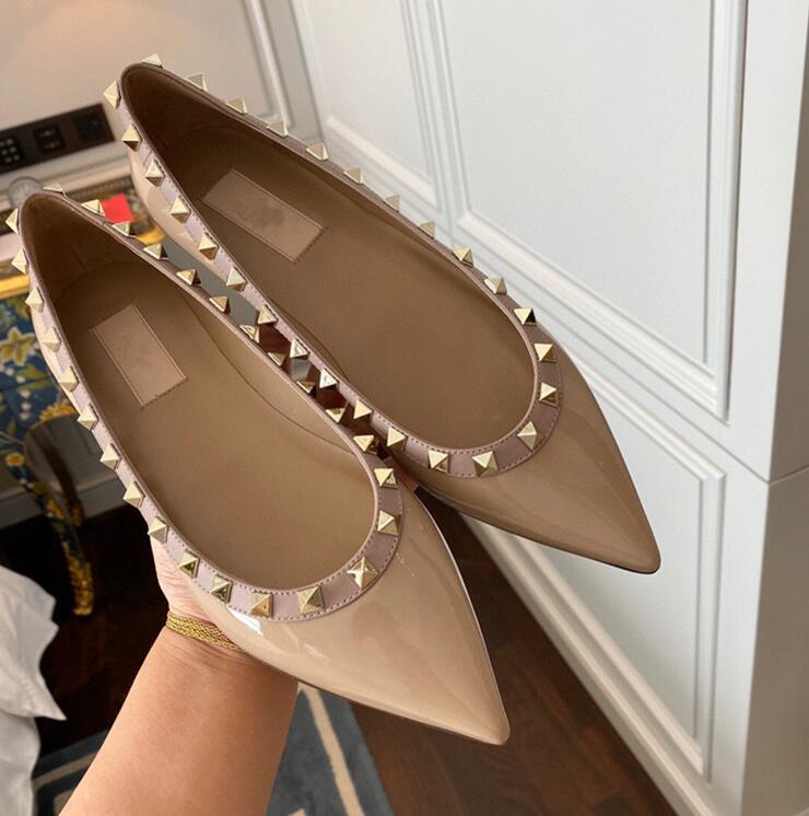 Designer Shoes Shoes Flat Shoes Women Patent Leather Sexy Pointed Toe Slip On For Women Ladies Party Rivet Zapatos De Mujer, 19
Designer Shoes Shoes Flat Shoes Women Patent Leather Sexy Pointed Toe Slip On For Women Ladies Party Rivet Zapatos De Mujer, 19