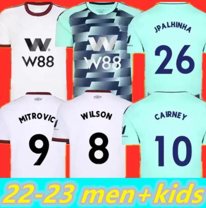 Mitrovic 22 23 ROBINSON CAIRNEY SOCCER JERSEYS Home away 2022 2023 camiseta de futbol KEBANO WILSON MUNIZ J. Palhinha men kids kit FOOTBALL shirts Uniform tops
Mitrovic 22 23 ROBINSON CAIRNEY SOCCER JERSEYS Home away 2022 2023 camiseta de futbol KEBANO WILSON MUNIZ J. Palhinha men kids kit FOOTBALL shirts Uniform tops