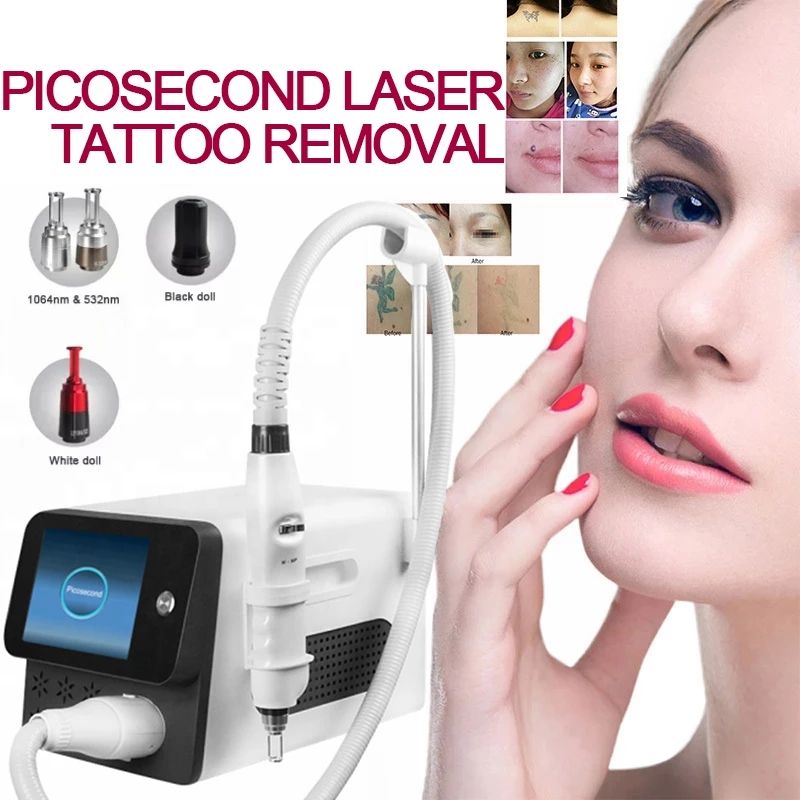 tattoo removal machine q switched 532nm/1064nm/1320nm probes Birthmark Black Doll treatment