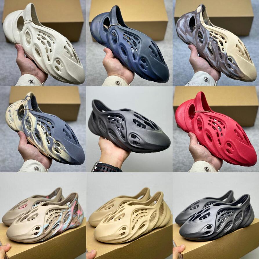 Men Women Sandals Slides Runner Ararat Flat Slide Designer Slipper Bone Resin Desert Sand Foam Rubber West Summer West Brown Big Size 47