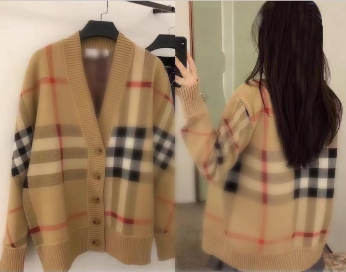 Women's Sweaters Fall Women Brand Designer Letter Pattern Cardigan Sweater Coat Wool Blended Woman Knitwear Ladies Knitted Top V-Neck Long Sleeve Thick section, Multi cardigan
Women's Sweaters Fall Women Brand Designer Letter Pattern Cardigan Sweater Coat Wool Blended Woman Knitwear Ladies Knitted Top V-Neck Long Sleeve Thick section, Multi cardigan