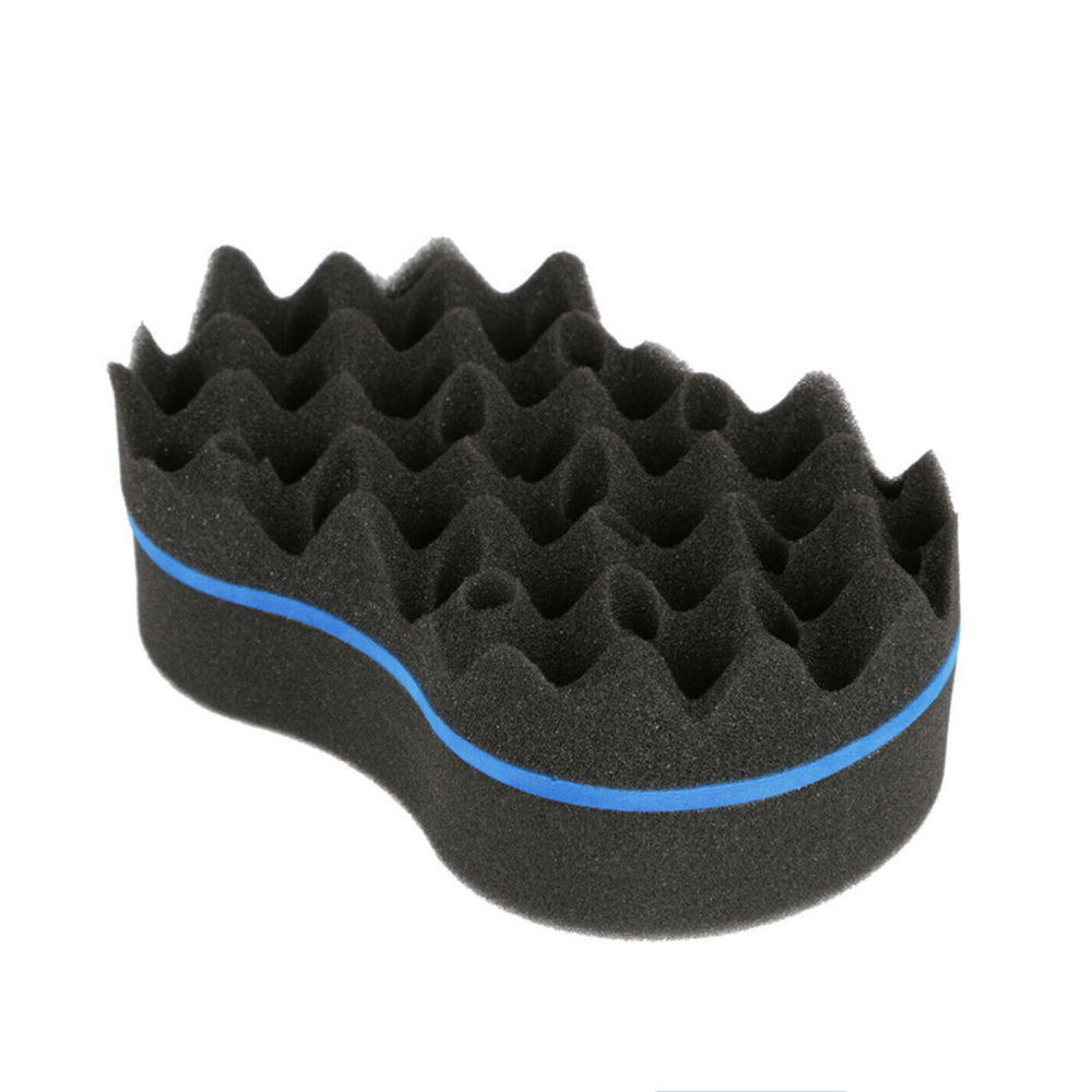 Double Sides Twist Hair Brush Sponge Brush For Natural Afro Coil Twist Curls Coil Braids Wave Dread Sponge Brushes Hair Styling Tools
