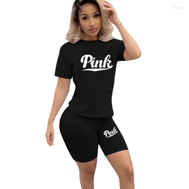 Women's Two Piece Pants Summer Women Tracksuits Shirt Suits Women's Leisure Outfits Peices Set Sleeve Shorts Casual Clothing For Female