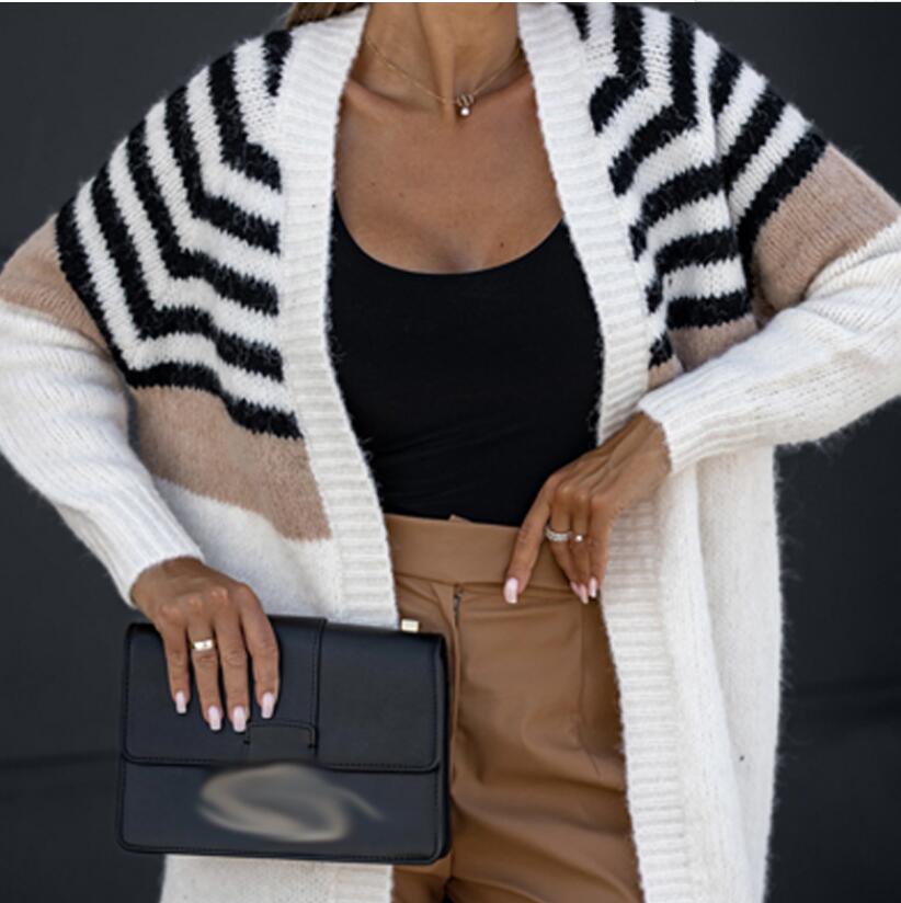 Women Sweater V Neck knitted Jacket Retro Loose Long Sweater for Ladies Simple Woman Clothes, 02
Women Sweater V Neck knitted Jacket Retro Loose Long Sweater for Ladies Simple Woman Clothes, 02