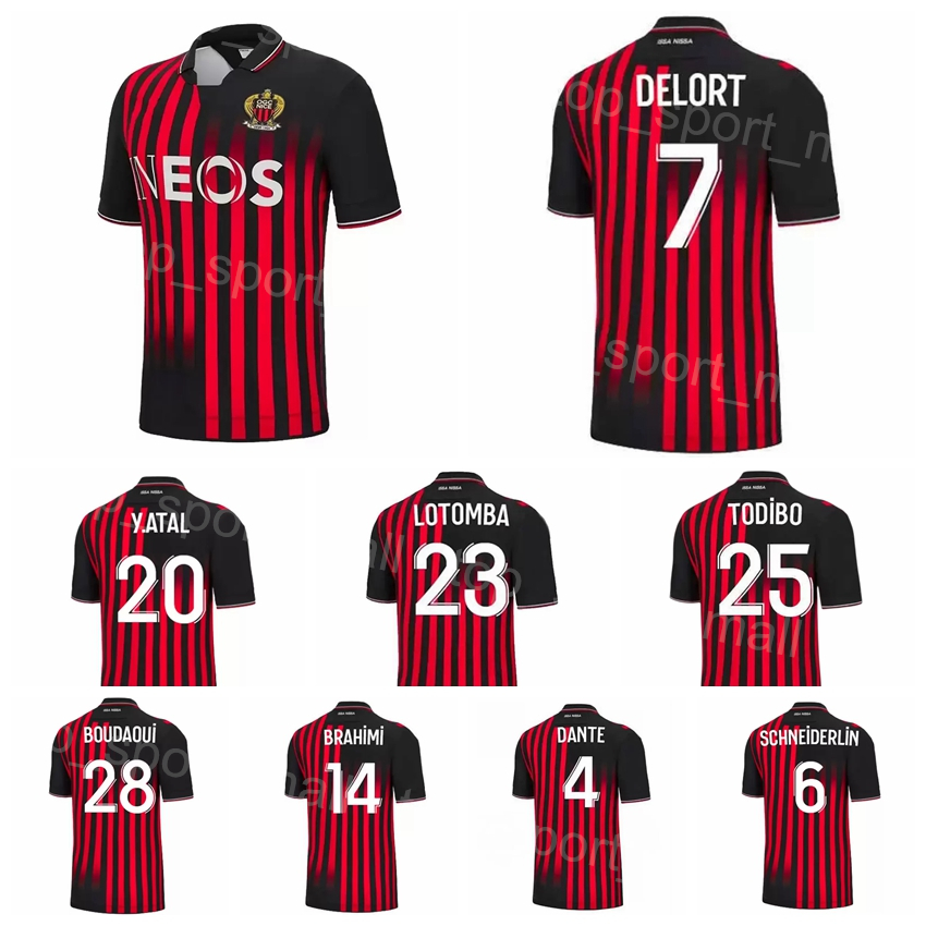 Club Soccer OGC Nice 11 Amine Gouiri Jerseys 22-23 FC 7 Andy Delort 19 Kephren Thuram 14 Bilal Brahimi 25 Jean-Clair Todibo 26 Melvin Bard Football Shirt Kits Uniform, Black
Club Soccer OGC Nice 11 Amine Gouiri Jerseys 22-23 FC 7 Andy Delort 19 Kephren Thuram 14 Bilal Brahimi 25 Jean-Clair Todibo 26 Melvin Bard Football Shirt Kits Uniform, Black