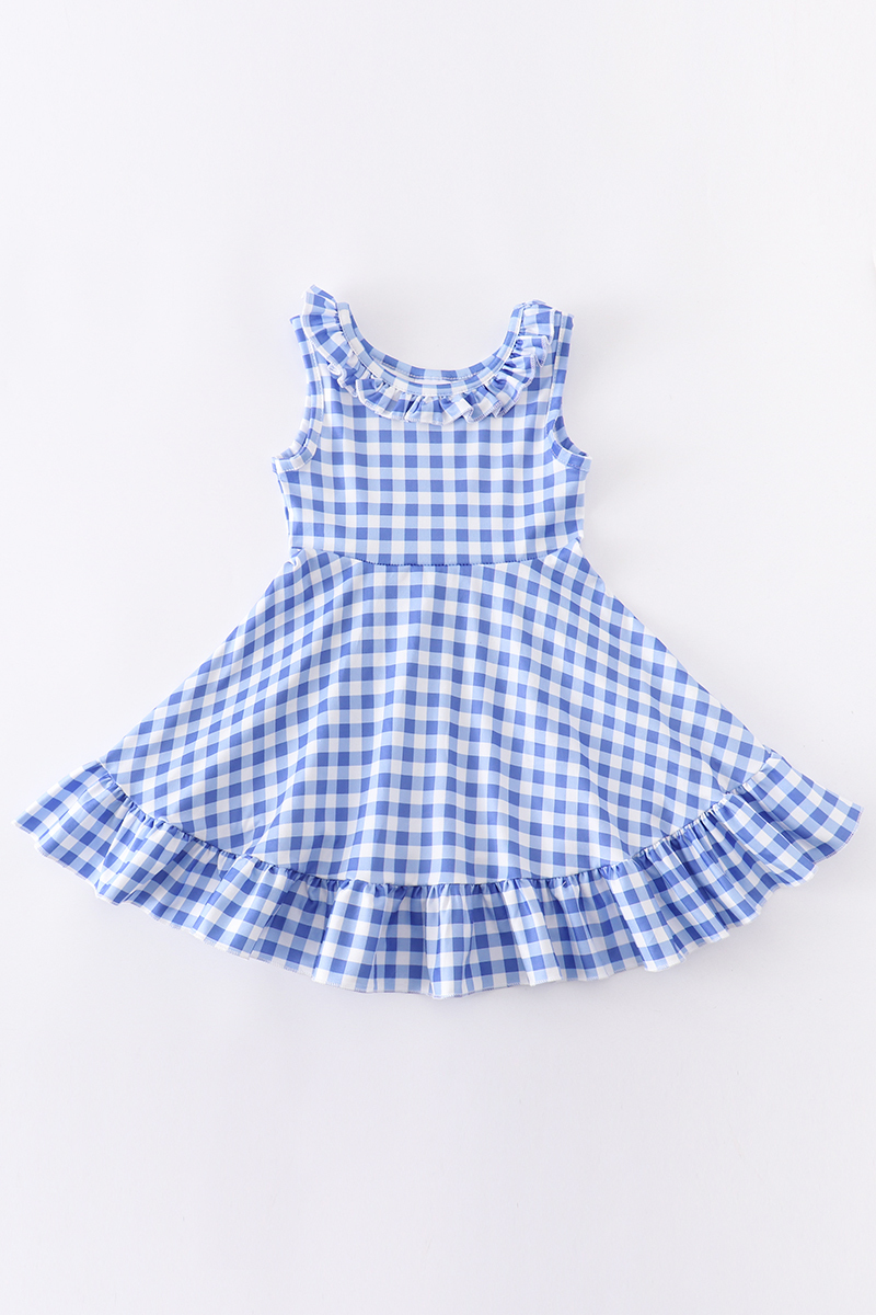 Girl's Dresses Girlymax Summer Baby Girls Color Stripe Plaid Lemon Watermelon Floral Twirl Dress Boutique Clothes Knee Length Sleeveless 220908