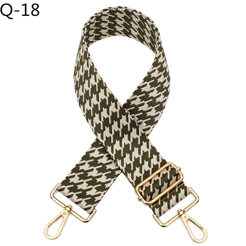 Wide Bag Shoulder Strap Adjustable Embroidered Women's Accessories Replacement Crossbody Belt Handle