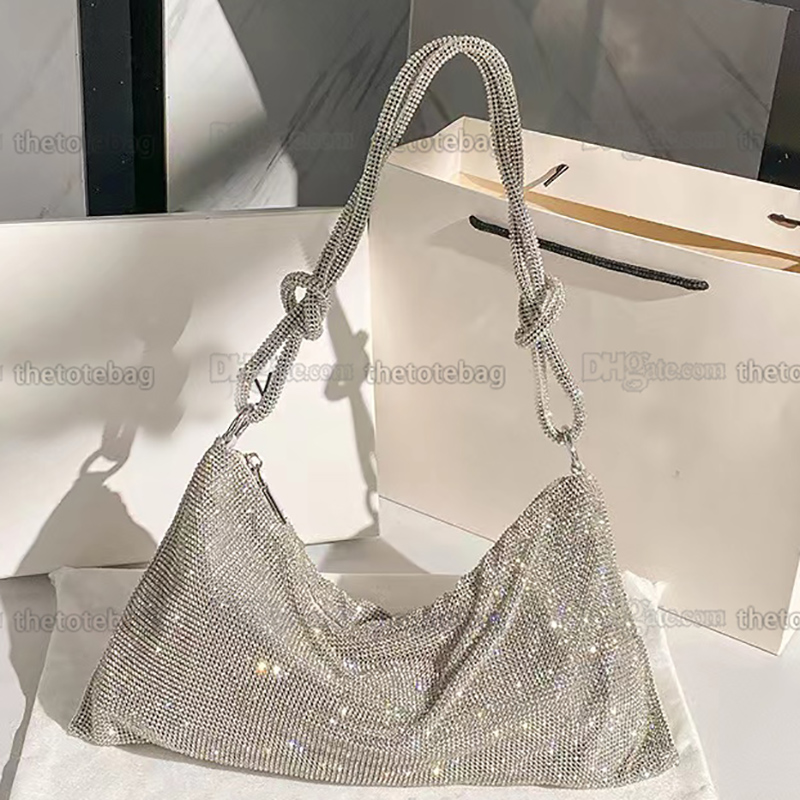 Full Rhinestone Evening Bag Silver Shiny Hobo Crystal Purses and Handbags Knot Handle with Earring Dinner Party Wedding Designer underarm Shoulder Bags, Customize
Full Rhinestone Evening Bag Silver Shiny Hobo Crystal Purses and Handbags Knot Handle with Earring Dinner Party Wedding Designer underarm Shoulder Bags, Customize