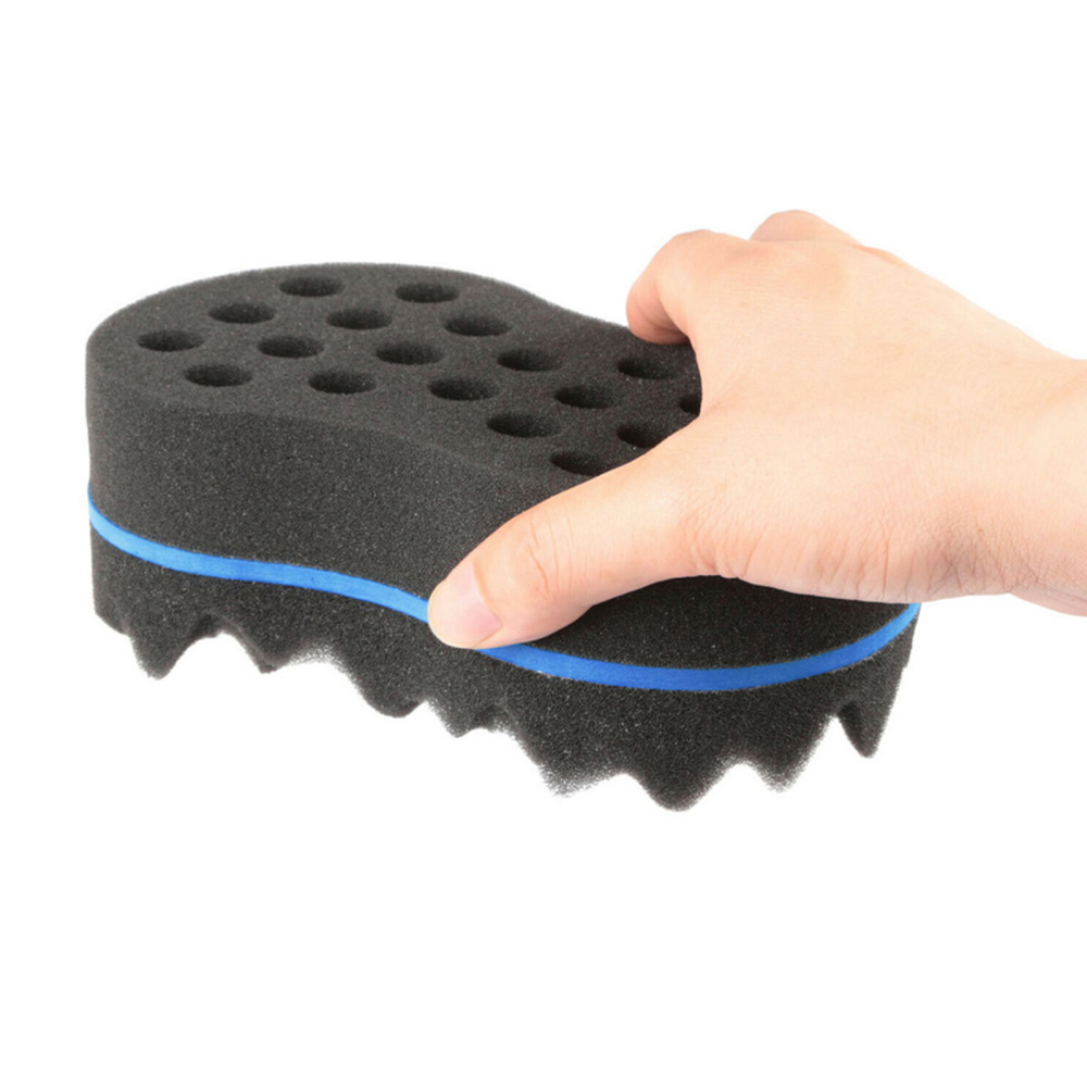 Double Sides Twist Hair Brush Sponge Brush For Natural Afro Coil Twist Curls Coil Braids Wave Dread Sponge Brushes Hair Styling Tools