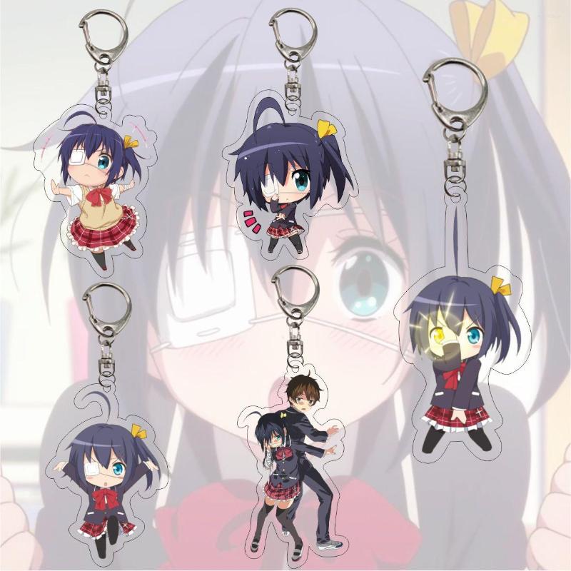 Keychains Anime Love Chunibyo & Other Delusions Keychain Takanashi Rikka Catoon Print Transparent Acrylic Pendant Key Chain Ring Fans 
Keychains Anime Love Chunibyo & Other Delusions Keychain Takanashi Rikka Catoon Print Transparent Acrylic Pendant Key Chain Ring Fans
