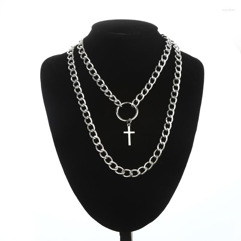 Choker KPOP Double Layered Chain Necklace For Women Men Punk Fashion Cross Pendant Grunge Aesthetic Egirl Alternative Goth Jewelry Gift
Choker KPOP Double Layered Chain Necklace For Women Men Punk Fashion Cross Pendant Grunge Aesthetic Egirl Alternative Goth Jewelry Gift