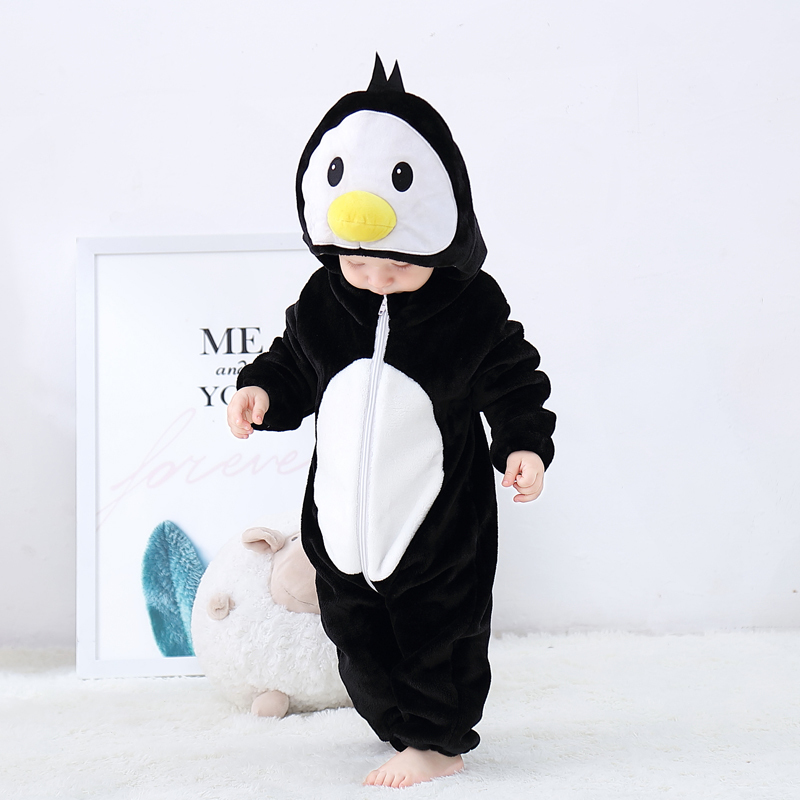 Rompers Winter born Baby Clothes Inflant Rompers Overalls Cute Cartoon Animal Onsies Kigurumi Costumes For Boys Girls Kids Jumpsuit 220908