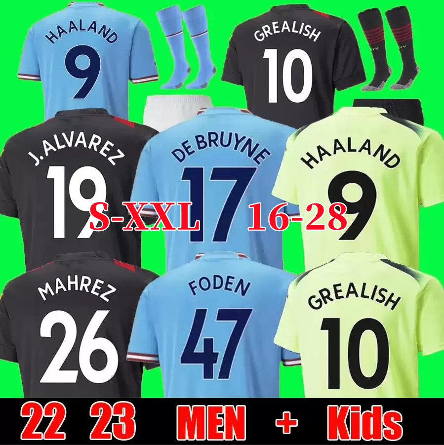 22 23 HAALAND FANS TEES SOCCER JERSEYS GREALISH STERLING MANS CITIES MAHREZ fans player version DE BRUYNE FODEN 2022 2023 football tops shirt kids kit sets uniform, Bag
22 23 HAALAND FANS TEES SOCCER JERSEYS GREALISH STERLING MANS CITIES MAHREZ fans player version DE BRUYNE FODEN 2022 2023 football tops shirt kids kit sets uniform, Bag