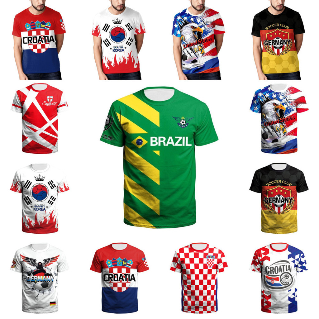 Unisex Tops Tees football country team soccer fans tshirts sportswear 2022 qatar World Cup fans cheers round neck T-shirt souvenir brazil USA germany T97YBUX, B129-9300
Unisex Tops Tees football country team soccer fans tshirts sportswear 2022 qatar World Cup fans cheers round neck T-shirt souvenir brazil USA germany T97YBUX, B129-9300