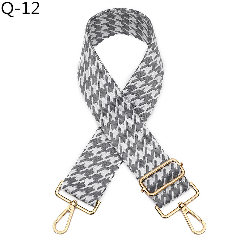 Wide Bag Shoulder Strap Adjustable Embroidered Women's Accessories Replacement Crossbody Belt Handle