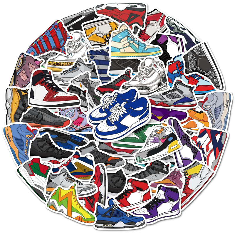 50PCS Sneaker Graffiti Stickers for Water Bottle Laptop Skateboard Motorcycle Waterproof Decals, Multi colors
50PCS Sneaker Graffiti Stickers for Water Bottle Laptop Skateboard Motorcycle Waterproof Decals, Multi colors
