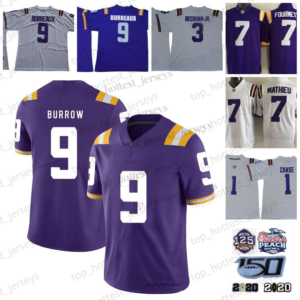 American College Football Wear LSU Tigers Football Jersey 9 BURREAUX Joe Burrow 1 Chase 3 Beckham Jr. 7 Mathie Purple White NCAA College 150TH 125TH Stitched Jerseys, Men jersey
American College Football Wear LSU Tigers Football Jersey 9 BURREAUX Joe Burrow 1 Chase 3 Beckham Jr. 7 Mathie Purple White NCAA College 150TH 125TH Stitched Jerseys, Men jersey