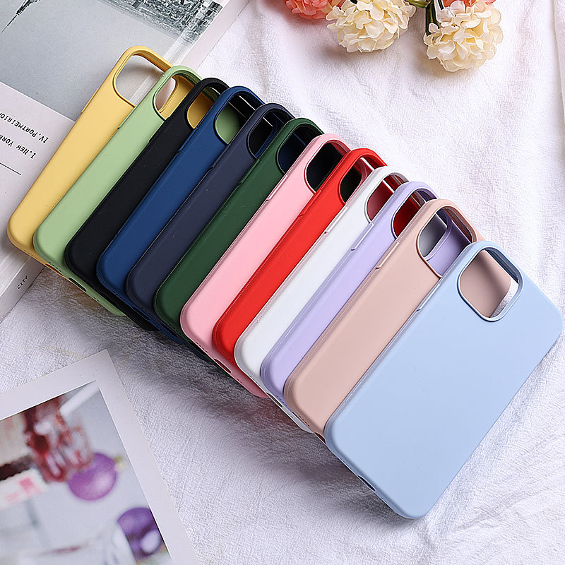Cell Phone Cases Liquid Silicone For iPhone 14 13 Pro Max Mini iPhone14 iPhone13 Shockproof Dirt-resistant Soft Silica gel Fashion Cover