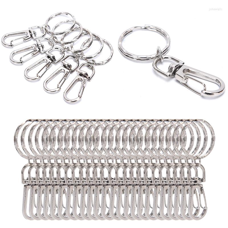Keychains 10pcs/lot Classic Key Chain Ring Metal Swivel Lobster Clasp Clips Hooks Keychain Split DIY Bag Jewelry
Keychains 10pcs/lot Classic Key Chain Ring Metal Swivel Lobster Clasp Clips Hooks Keychain Split DIY Bag Jewelry