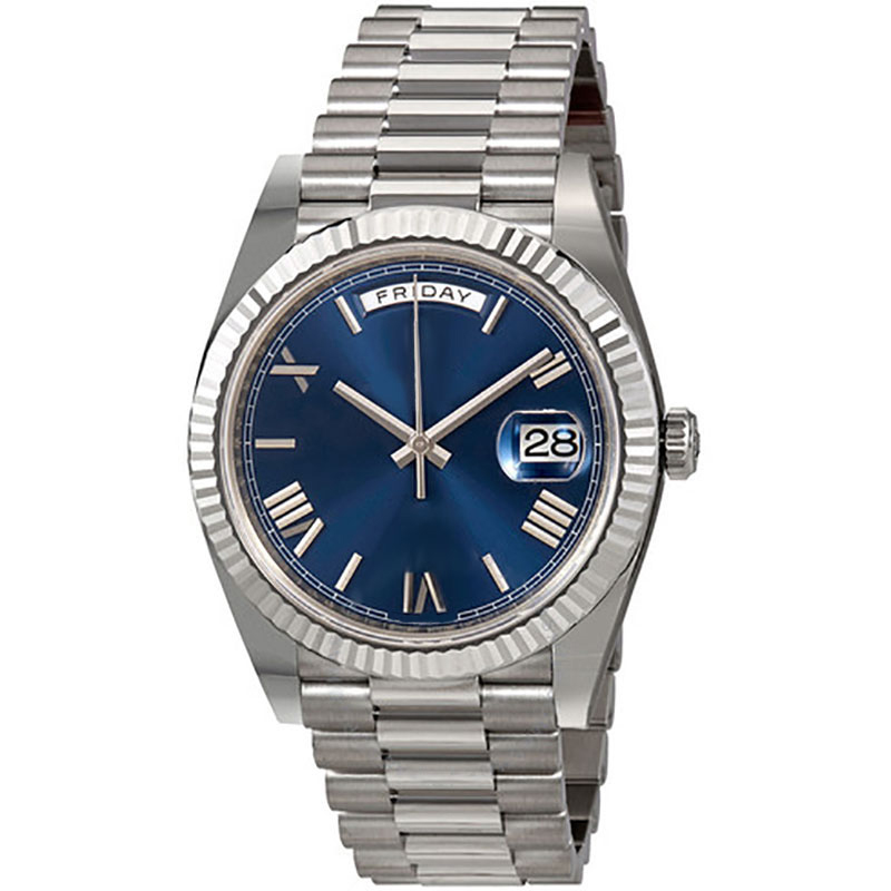 Luxury watch mens watches DAY DATE mechanical glide smooth 40MM Silver dial Stainless steel case strap Wristwatches, Extra for make the watch waterproof
Luxury watch mens watches DAY DATE mechanical glide smooth 40MM Silver dial Stainless steel case strap Wristwatches, Extra for make the watch waterproof