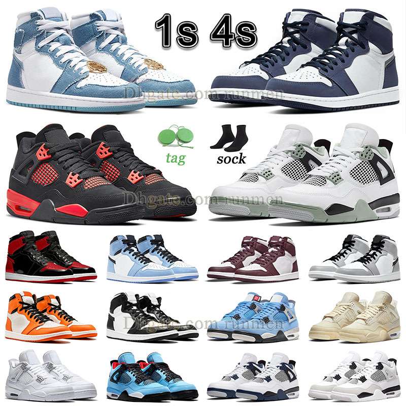 Jumpman 1 Mid Sneakers 4 Basketball Shoes Jump Man 1s 4s Seafoam Midnight Navy Blue Light Smoke Grey Military Black White Cat Panda New Bred Jorden1s Jorden4s Trainers, A47 36-46 court purple
Jumpman 1 Mid Sneakers 4 Basketball Shoes Jump Man 1s 4s Seafoam Midnight Navy Blue Light Smoke Grey Military Black White Cat Panda New Bred Jorden1s Jorden4s Trainers, A47 36-46 court purple