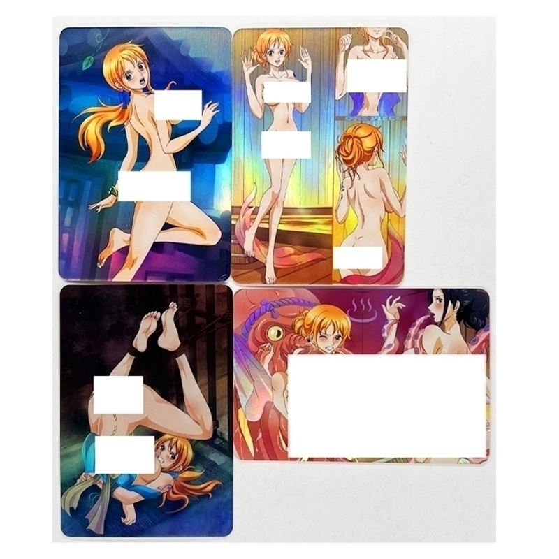 4pcsset Nami Nico Robin ACG Sexy Toys Hobbies Hobby Collectibles Game Collection Anime Cards 220808
4pcsset Nami Nico Robin ACG Sexy Toys Hobbies Hobby Collectibles Game Collection Anime Cards 220808