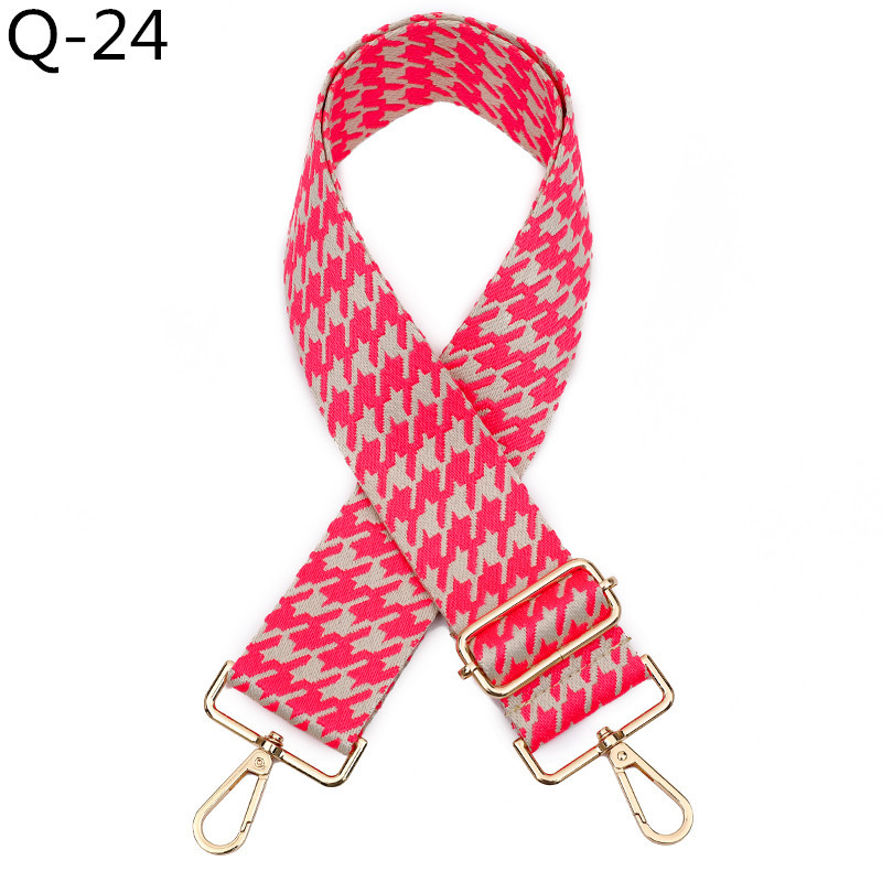 Wide Bag Shoulder Strap Adjustable Embroidered Women's Accessories Replacement Crossbody Belt Handle